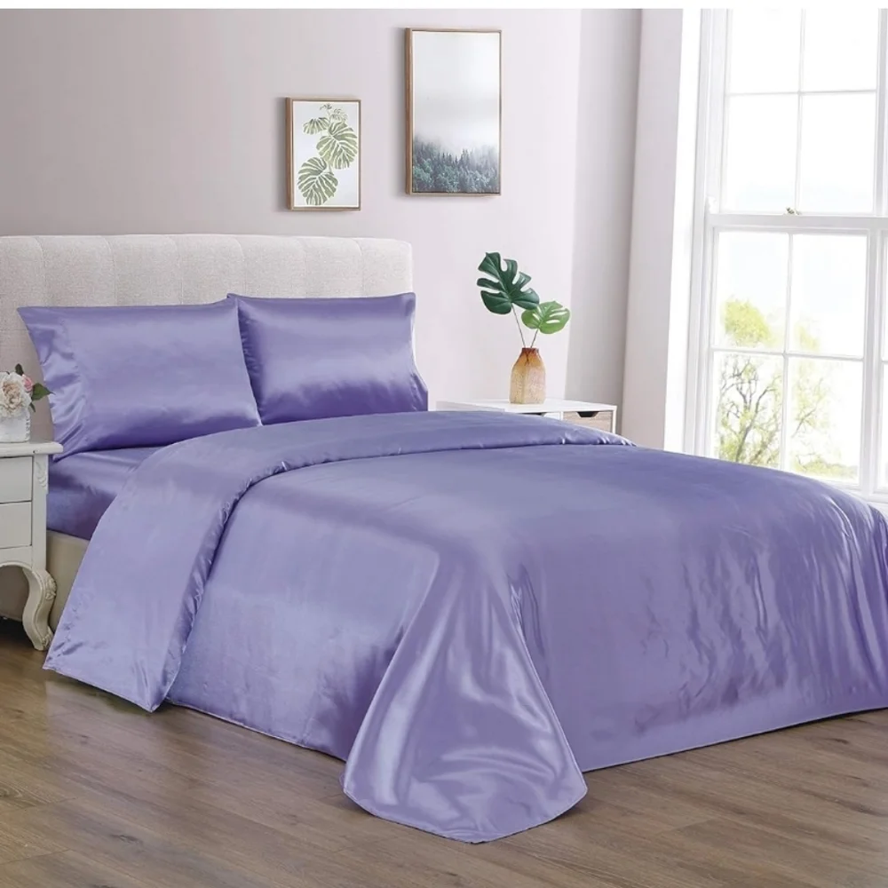 King Size Satin Sheet Set
